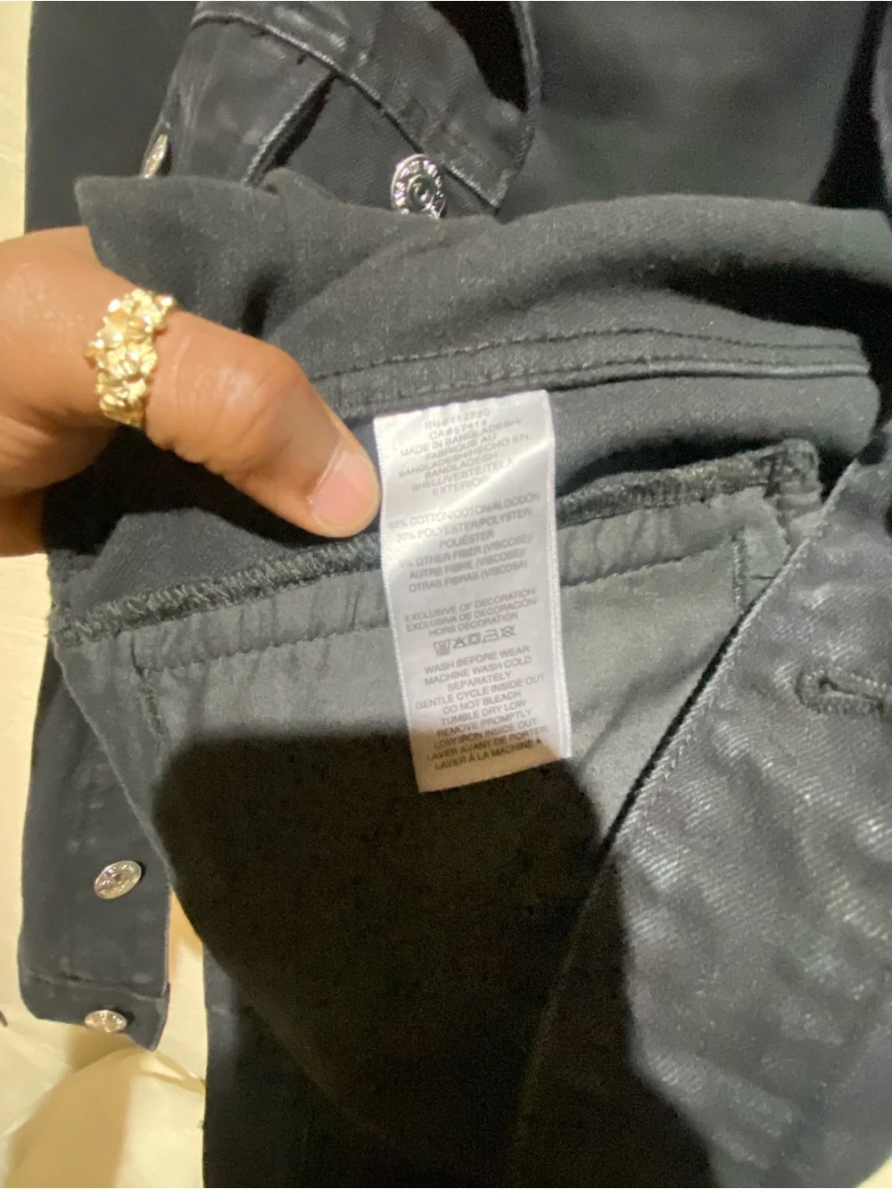 True Religion Kids Black Denim Trucker Jacket